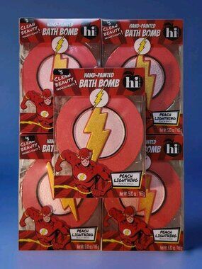 The Flash Bath Bomb by Hi Peach Layne – Electrify Your Bath Time DC⚡️ - LOT OF 5